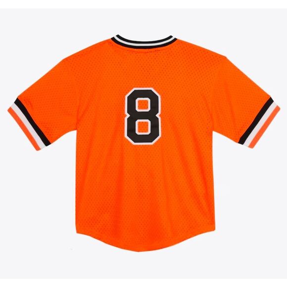 Youth L Cal Ripken Jr. Baltimore Orioles 1988 Orange Authentic Batting Practice - Picture 2 of 2